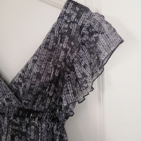 🌚 Folded & Hung chiffon dress - Picture 1 of 5